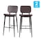 Flash Furniture Brown LeatherSoft Barstools with Footrest, PK2 AY-S01-BR-GG - alternate 2
